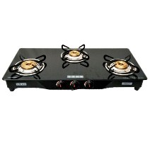 USHA COOKTOP 3 BURNER EBONY, GS 3001